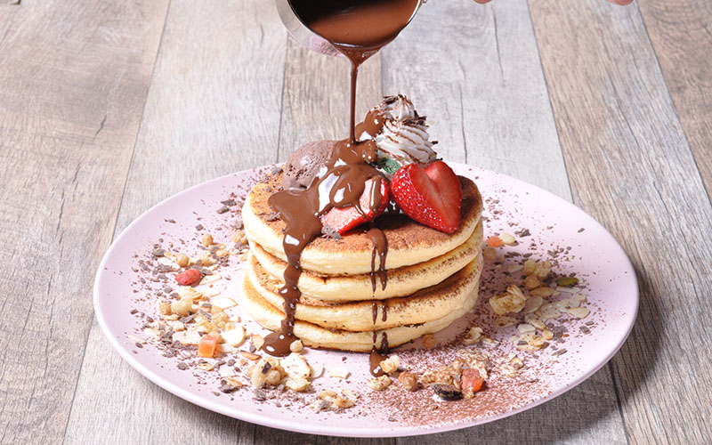 ホットチョコレートhot Chocolate Pancake Belle Ville Pancake Cafe